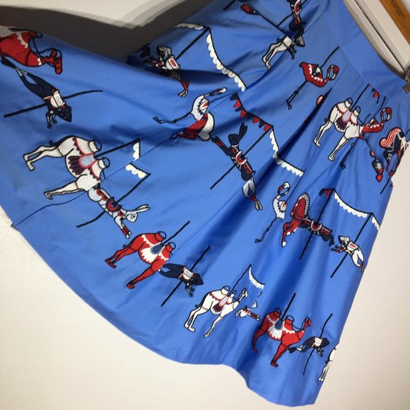 Plus Size Skirt Pockets, Novelty Print Skirt, Circus Skirt, Embroidered Skirt - Picture 8 of 14